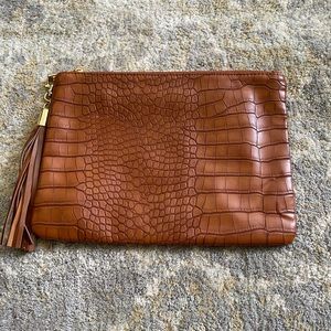 Brown wallet/ wristlet